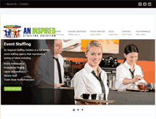 Tablet Screenshot of aninspiredstaffingsolution.com